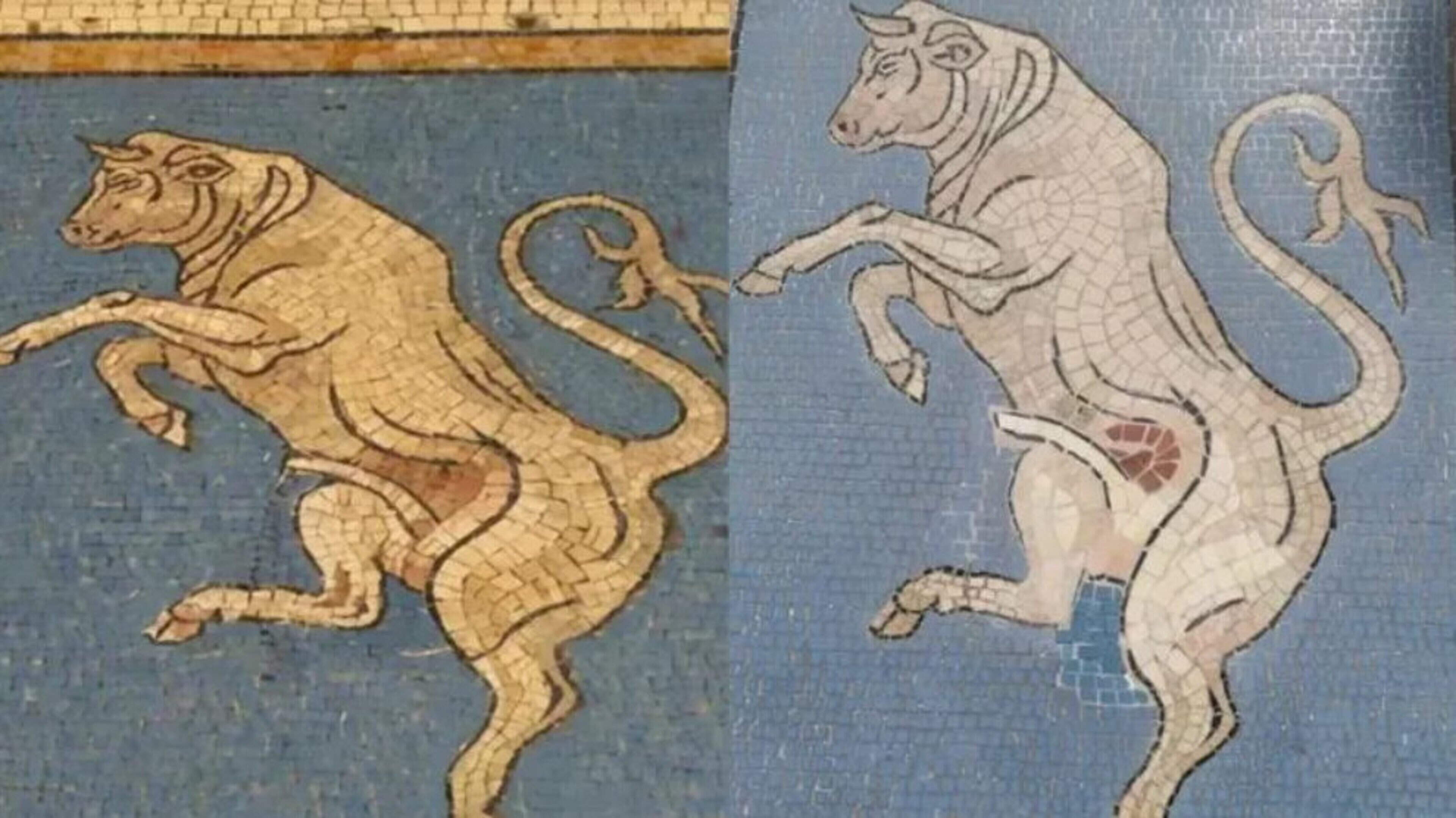 Restorer denies removing ‘lucky’ testicles from Milan mosaic